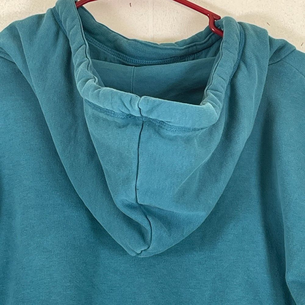 XL Puma Cowl Neck Pullover Hoodie Sweater Teal‎ Long Sleeve Woman's - Picture 9 of 12
